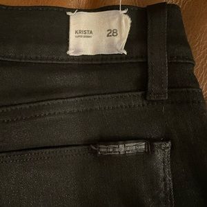 Hudson super skinny black jeans